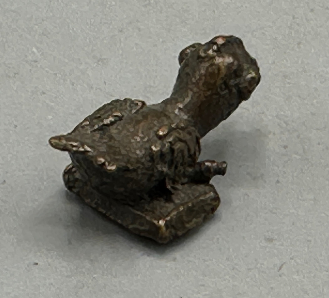 Small Vintage African Baule Brass Bird Gold Weights - Ivory Coast