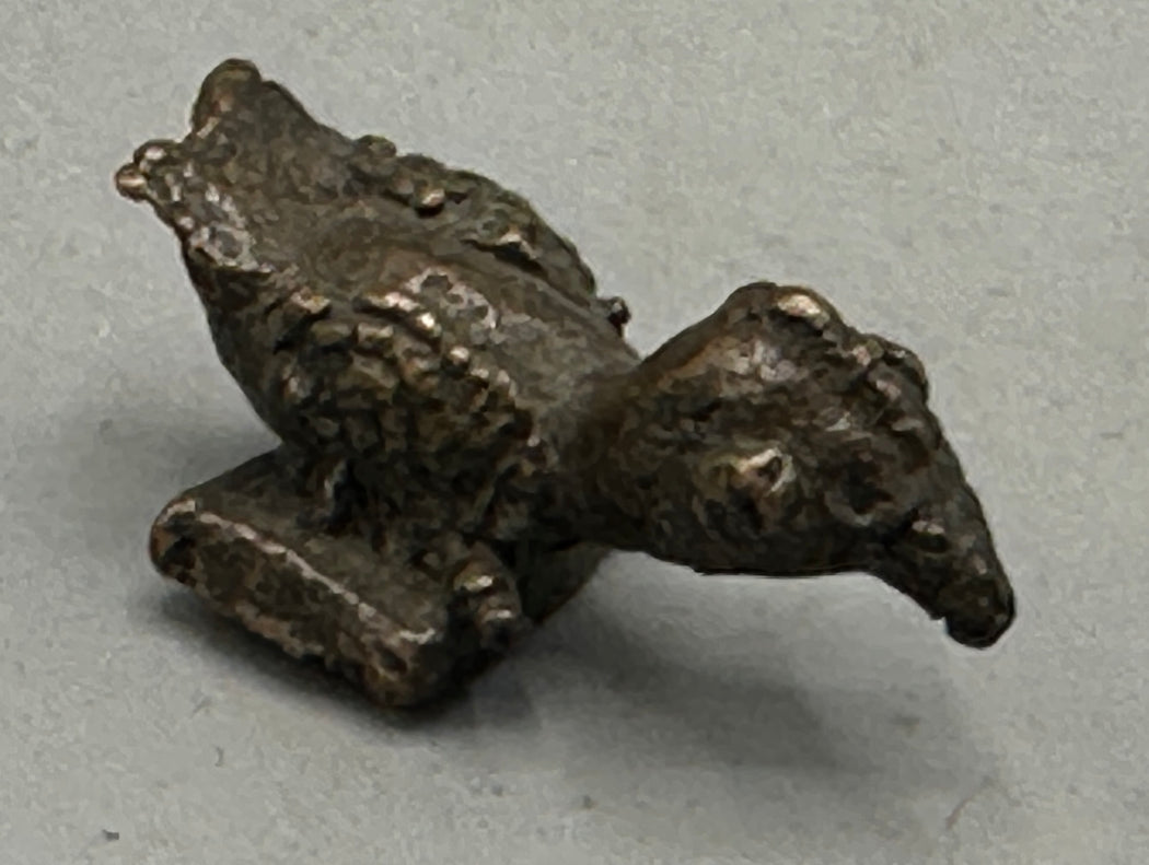 Small Vintage African Baule Brass Bird Gold Weights - Ivory Coast