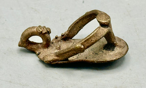 Best Quality Small Vintage African Ashanti Brass Sandal Pendant - Ghana