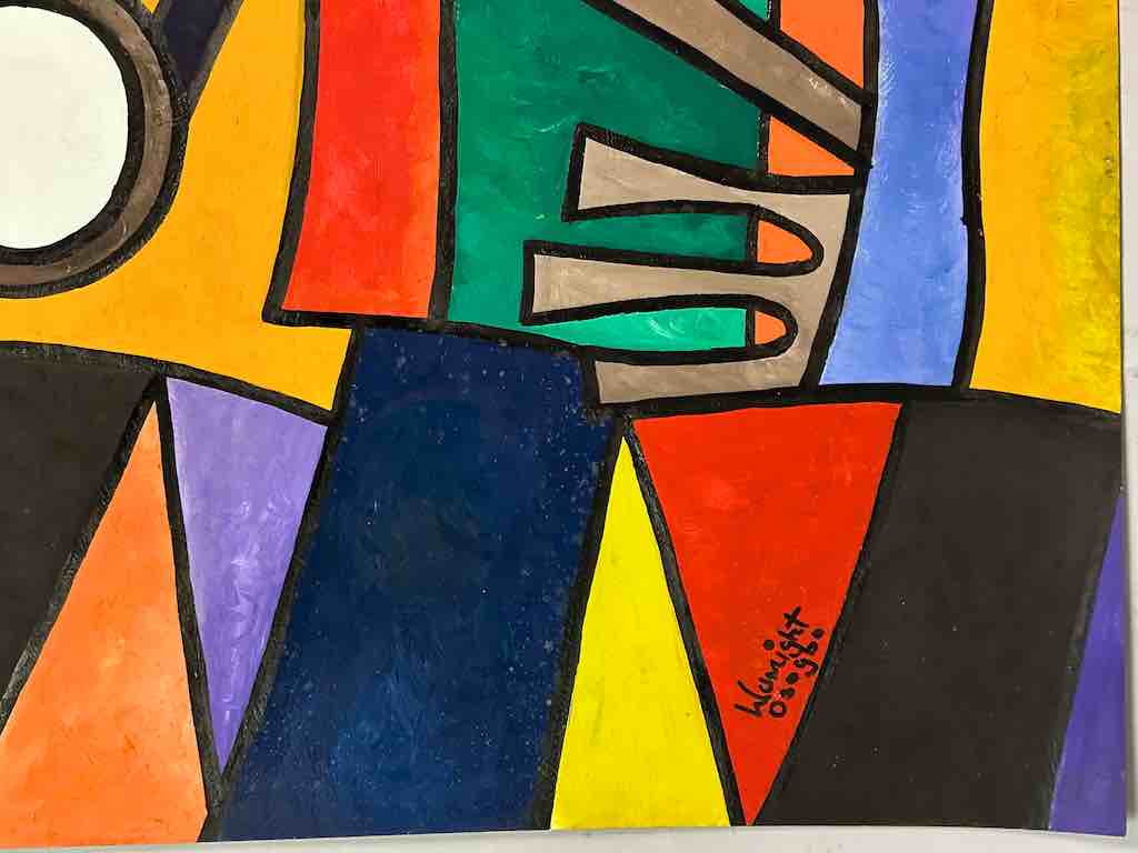 Osogbo School African Painting on Heavy Paper Frameable Art