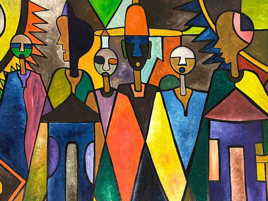 Osogbo School African Painting on Heavy Paper Frameable Art