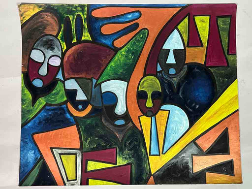 Osogbo School African Painting on Heavy Paper Frameable Art