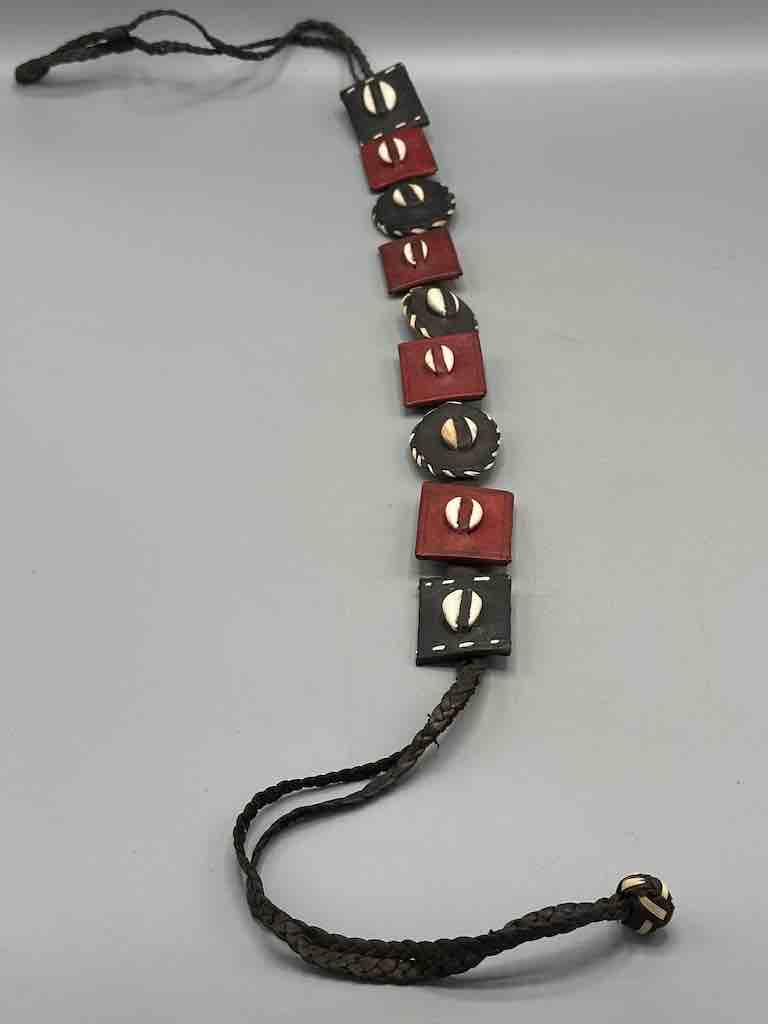 African Cultural Real Cowrie Shell-Leather Medallions Belt - 6 colors