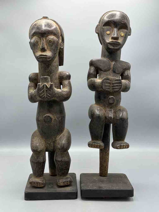 Fang Ritual Couple Statues - Gabon