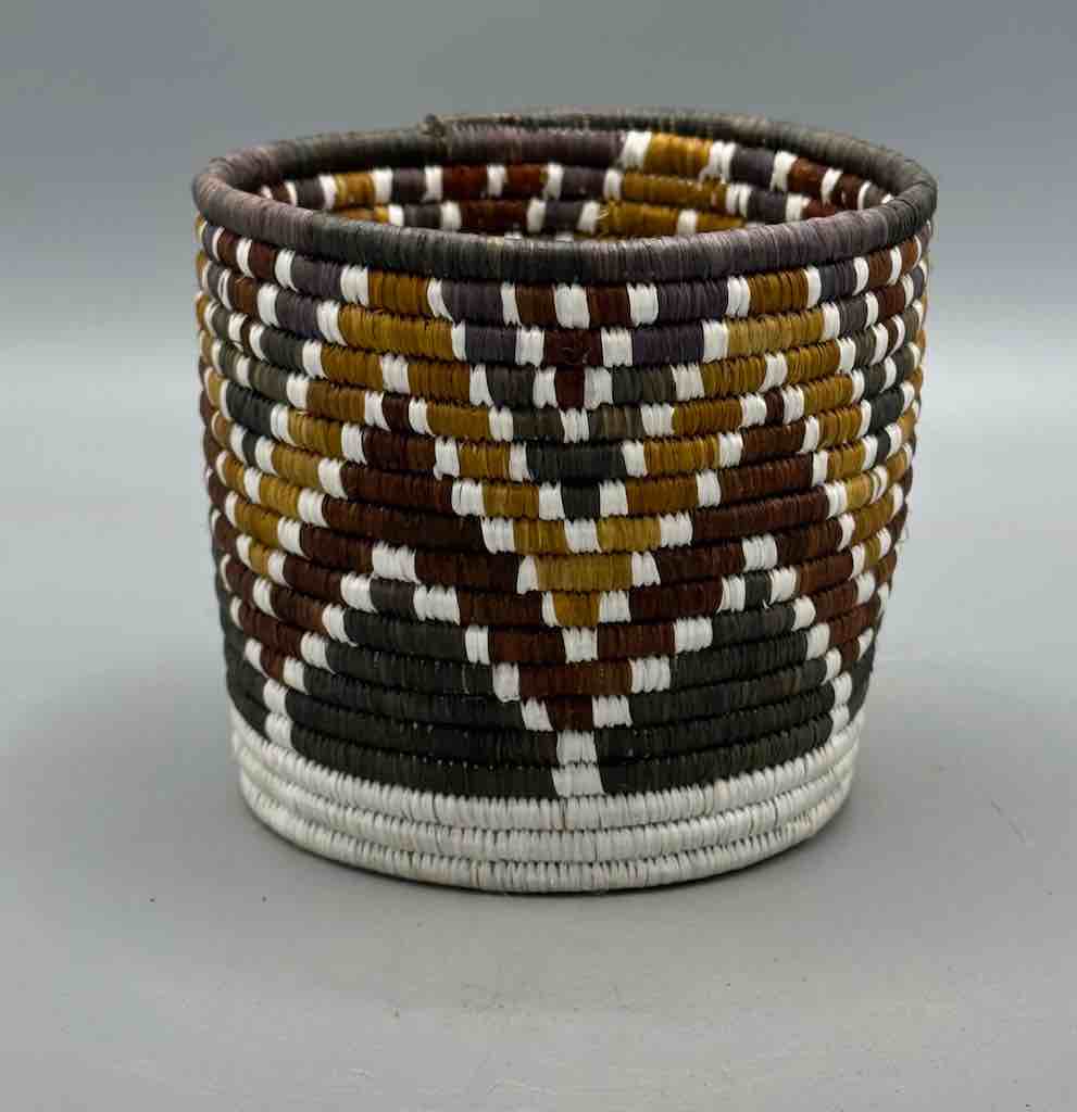 Batwa Deep Cylinder Raffia Basket