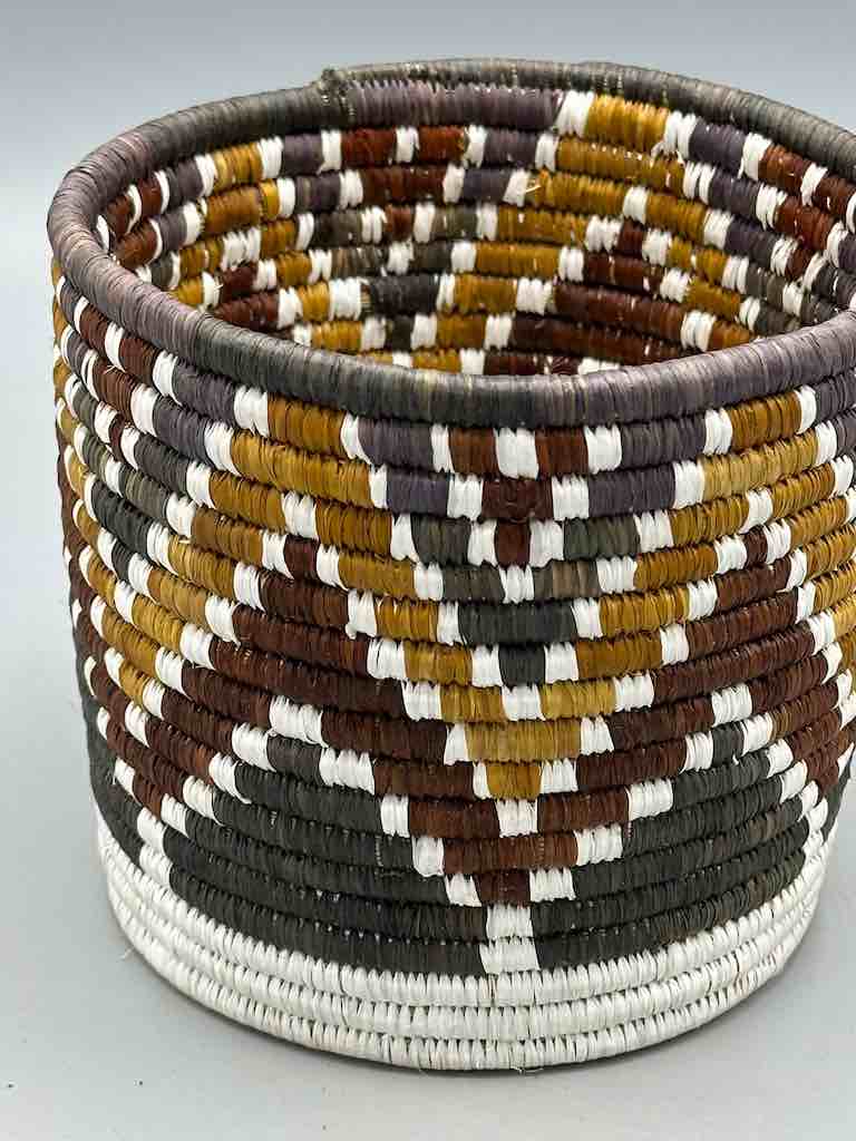 Batwa Deep Cylinder Raffia Basket