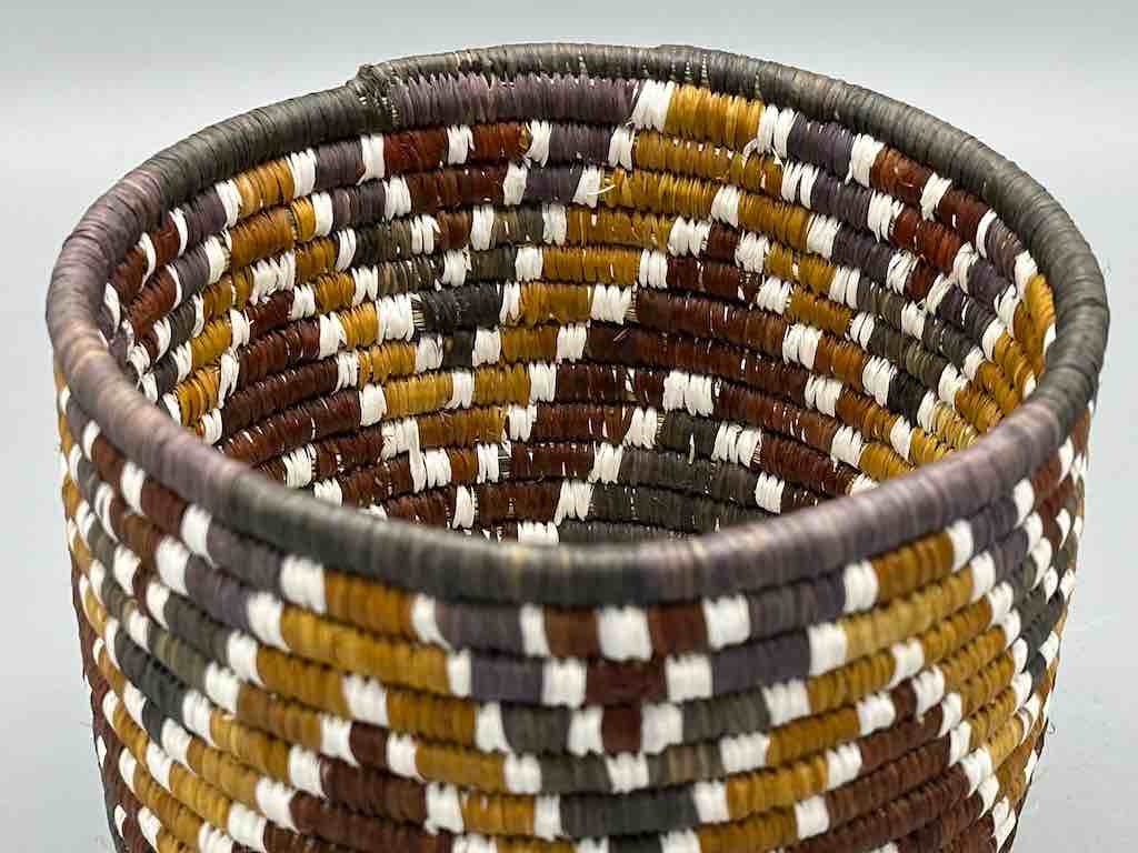 Batwa Deep Cylinder Raffia Basket