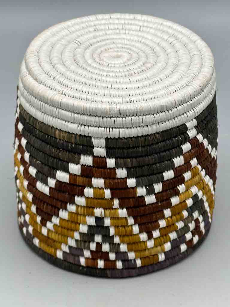 Batwa Deep Cylinder Raffia Basket