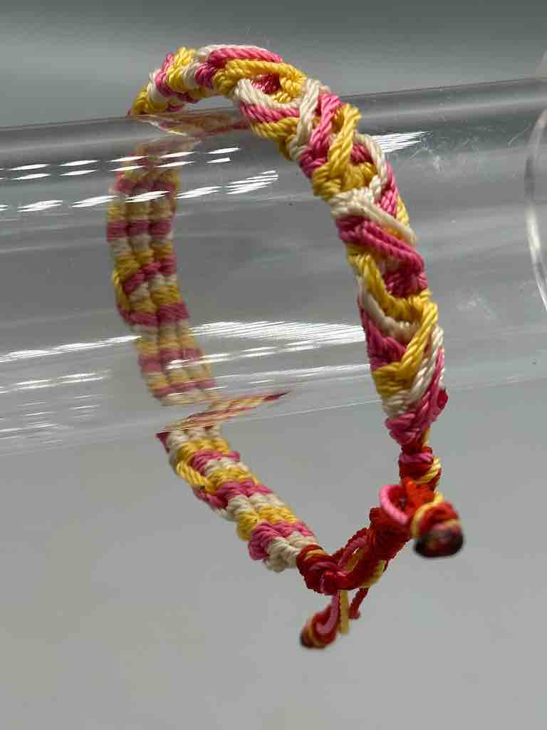 Unique Hand-Woven Colorful Thread Adjustable Size Bracelet - Tanzania