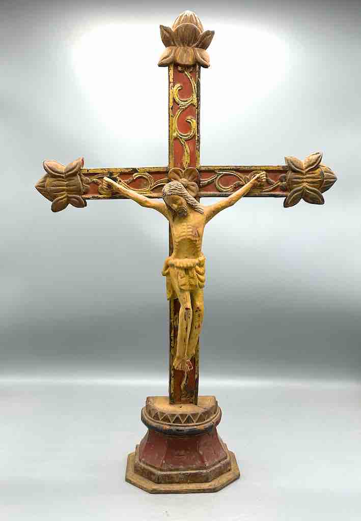 Antique French-Vietnamese Catholic Crucifix