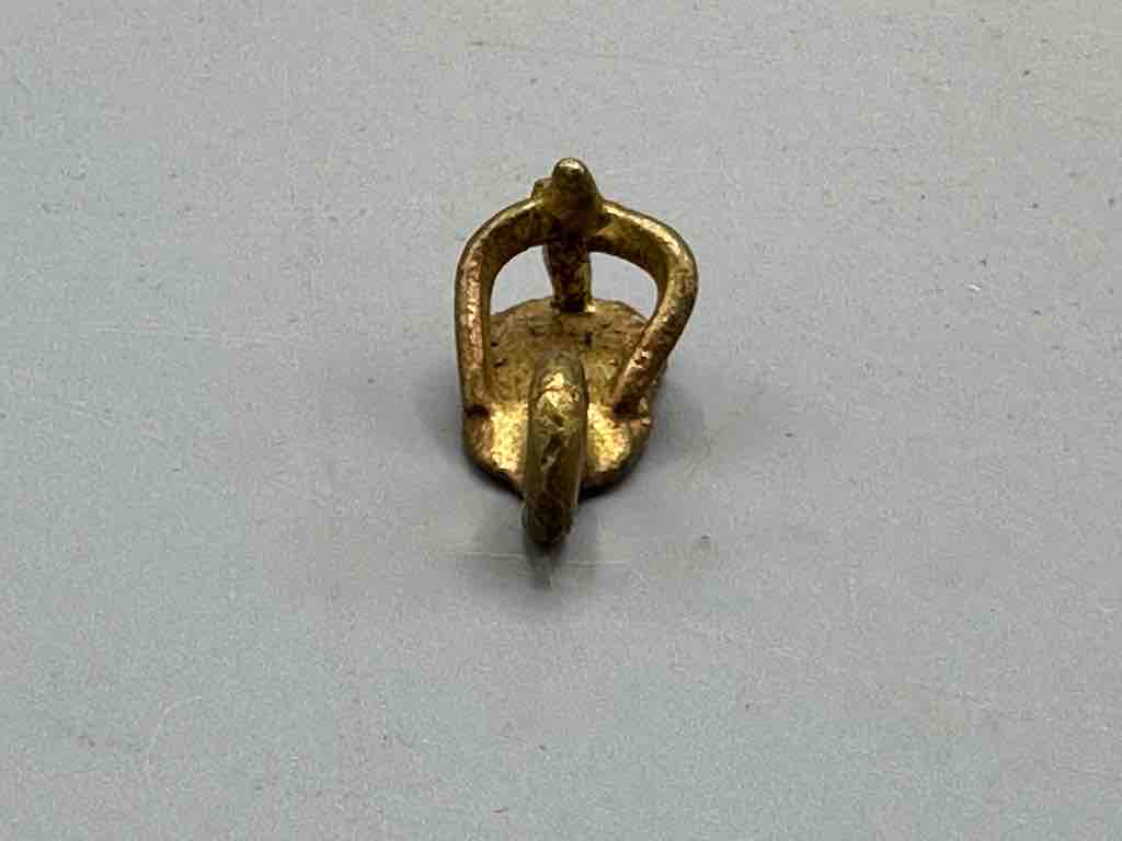 Small African Brass Sandal Pendant - Ghana