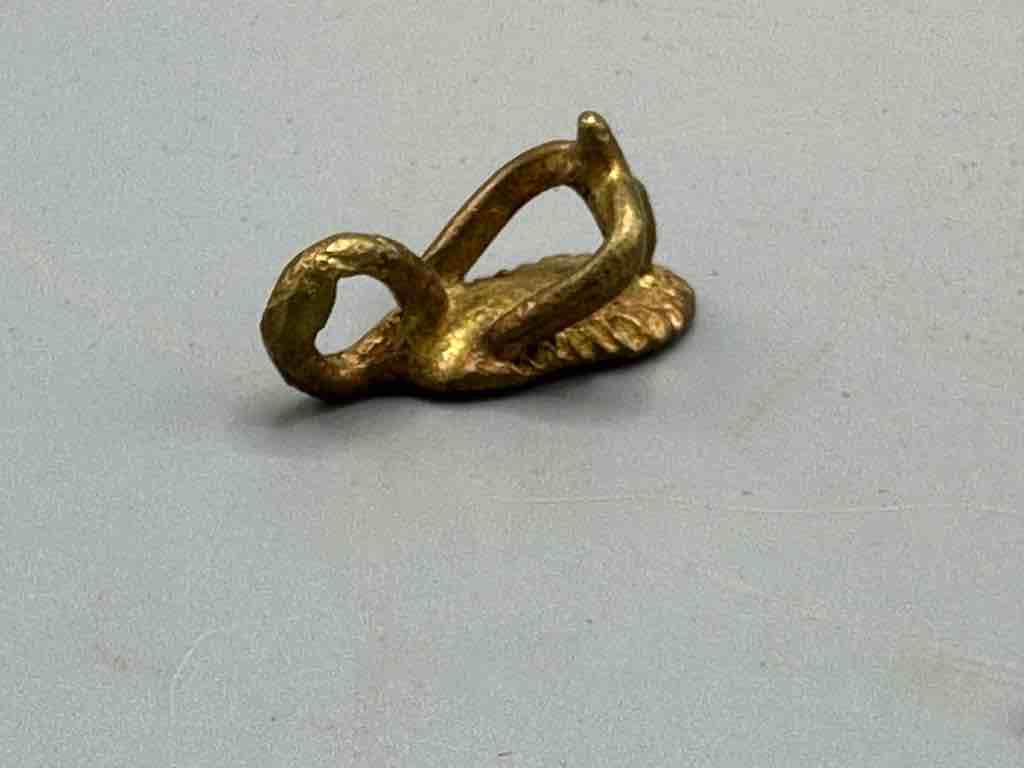 Small African Brass Sandal Pendant - Ghana