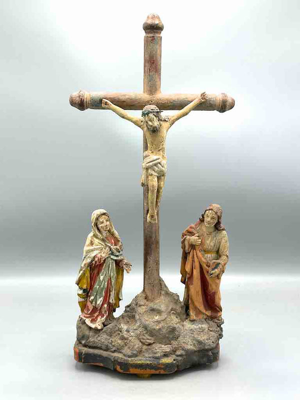 Antique French-Vietnamese Catholic Crucifix