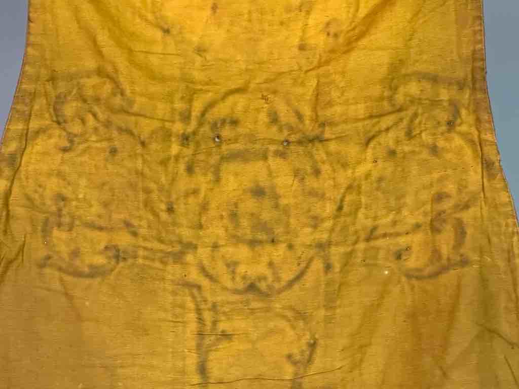 Antique Vietnamese Catholic Nurturing Bird Cross Design Chasuble Authentic Ecclesiastical Garment