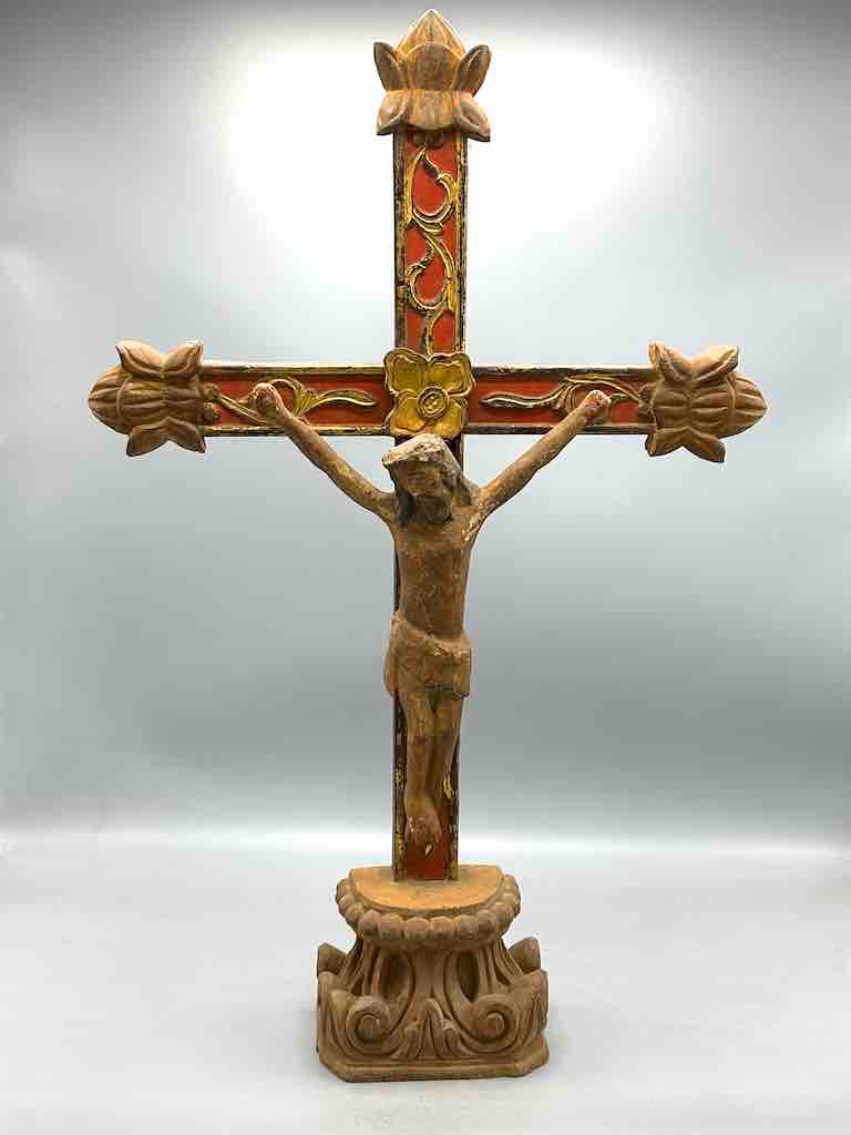 Antique French-Vietnamese Catholic Crucifix