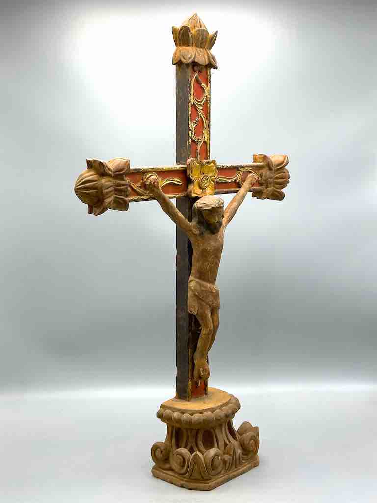 Antique French-Vietnamese Catholic Crucifix