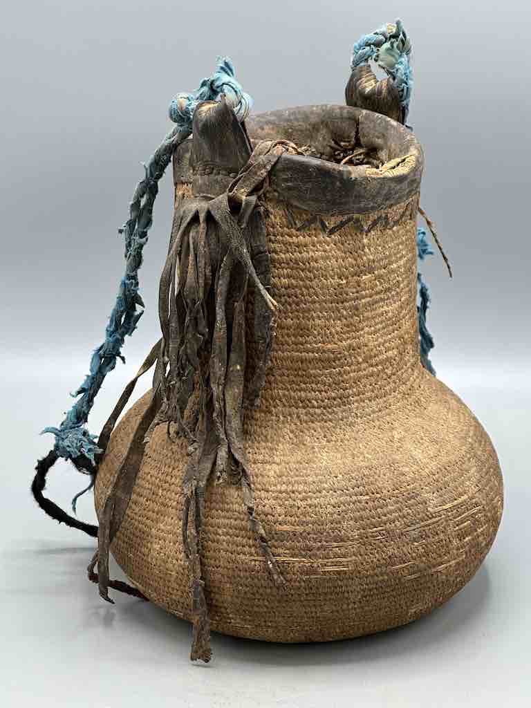 Vintage Tuareg Storage Basket - Niger