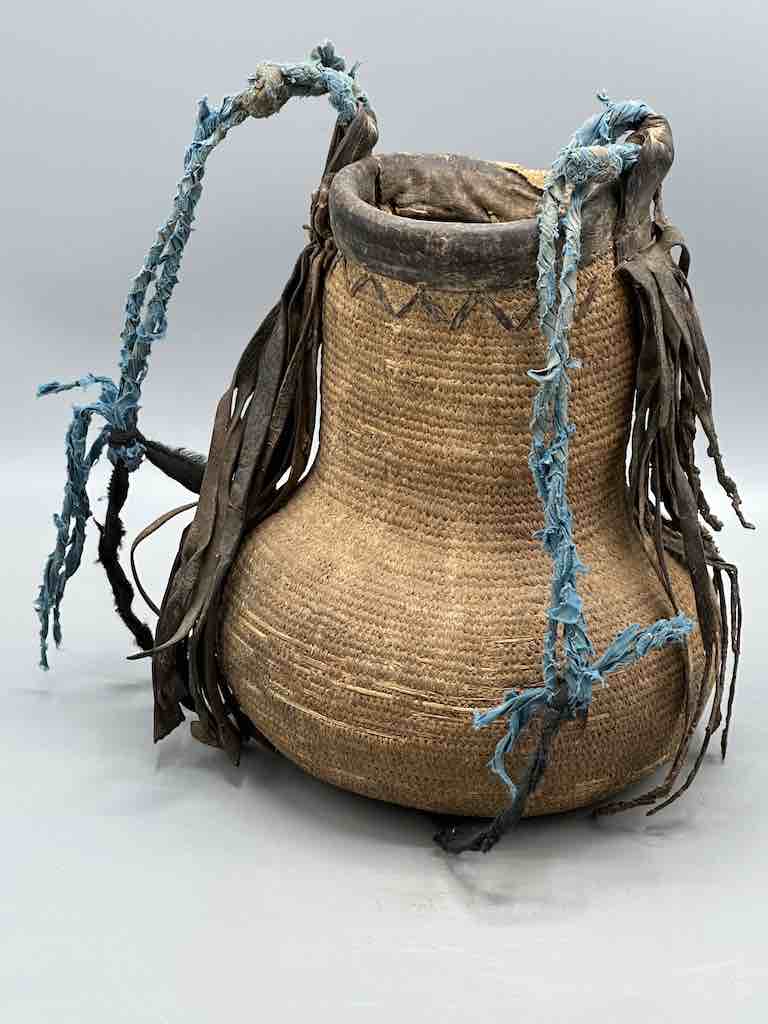 Vintage Tuareg Storage Basket - Niger