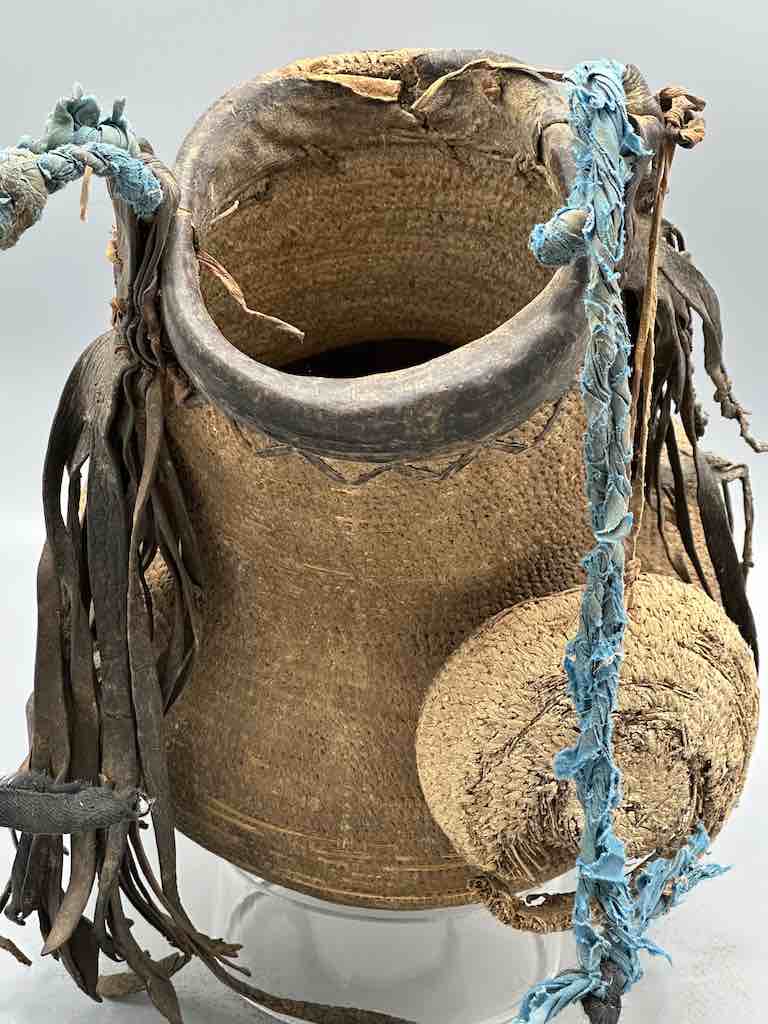 Vintage Tuareg Storage Basket - Niger