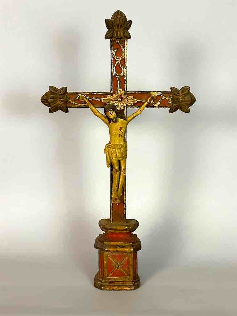 Antique French-Vietnamese Catholic Crucifix