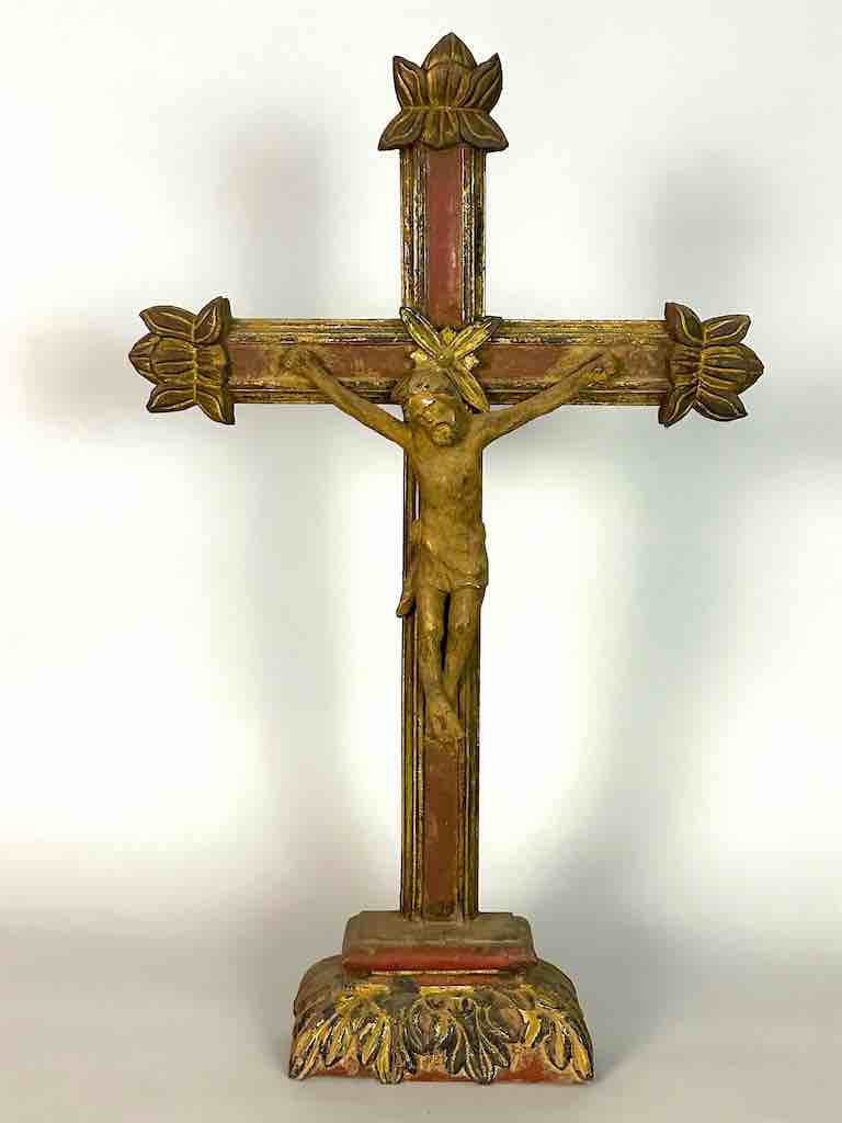 Very Large Antique French-Vietnamese Catholic Crucifix