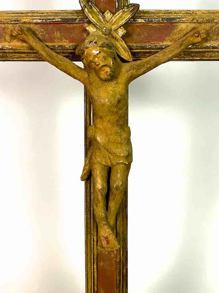 Very Large Antique French-Vietnamese Catholic Crucifix