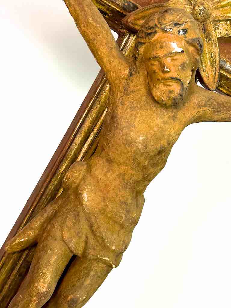 Very Large Antique French-Vietnamese Catholic Crucifix