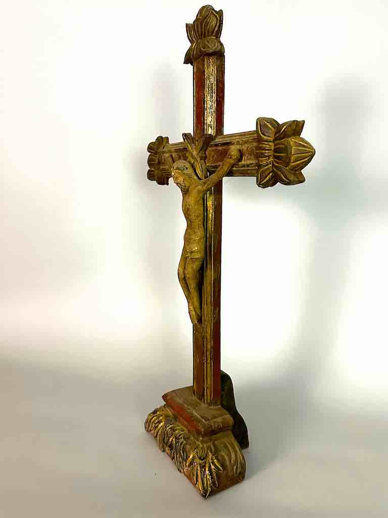 Very Large Antique French-Vietnamese Catholic Crucifix