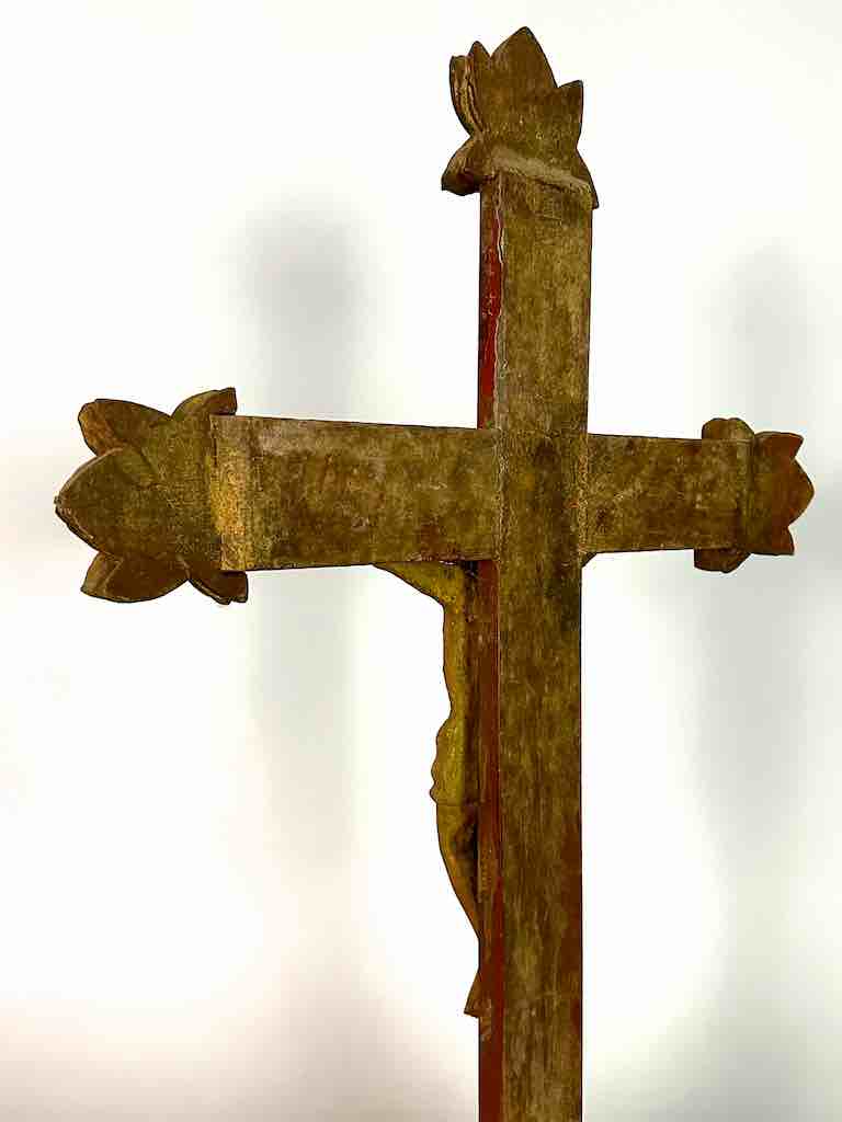 Very Large Antique French-Vietnamese Catholic Crucifix