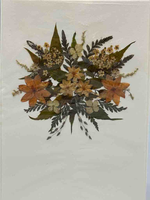 Handmade Pressed Dried Real Flower Greeting Card - Floral Burst