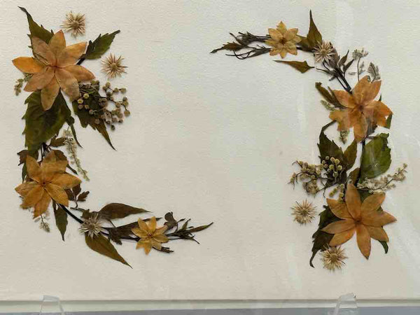 Handmade Pressed Dried Real Flower Greeting Card - Floral Frame