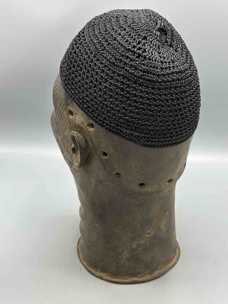 Solid color 100% nylon crocheted kufi African men's hat