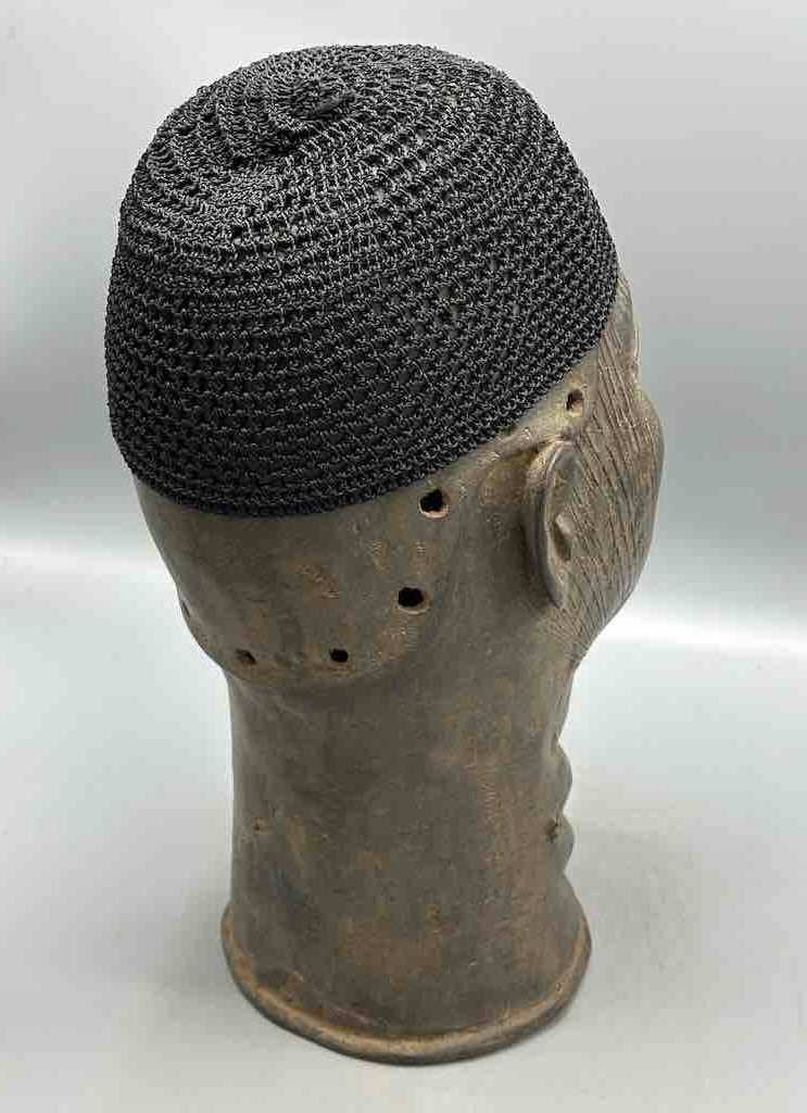 Solid color 100% nylon crocheted kufi African men's hat