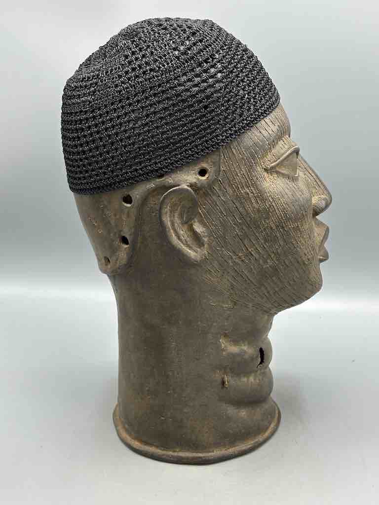 Solid color 100% nylon crocheted kufi African men's hat