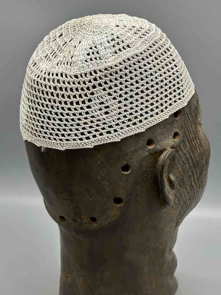 Solid color 100% nylon crocheted kufi African men's hat