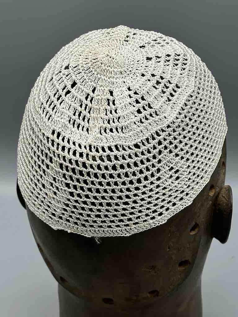 Solid color 100% nylon crocheted kufi African men's hat