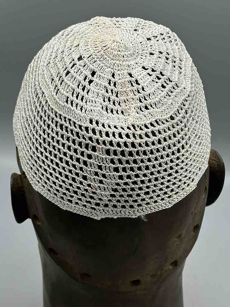 Solid color 100% nylon crocheted kufi African men's hat