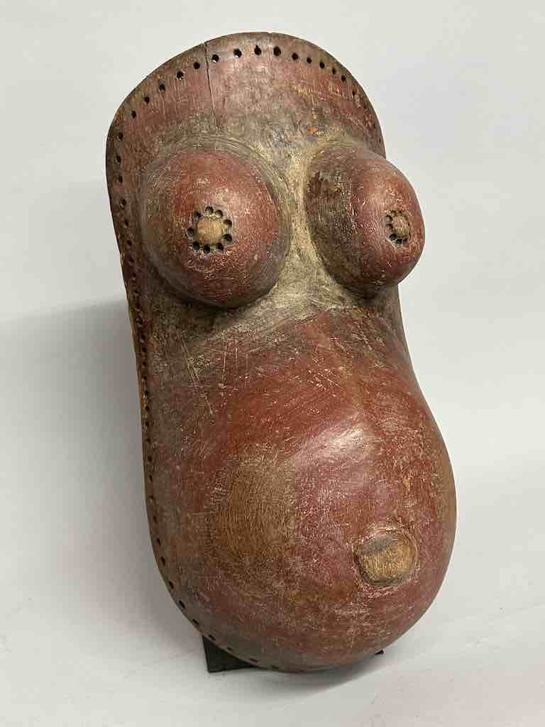 African Vintage Makonde Pregnant Fertility Dance Torso - Tanzania