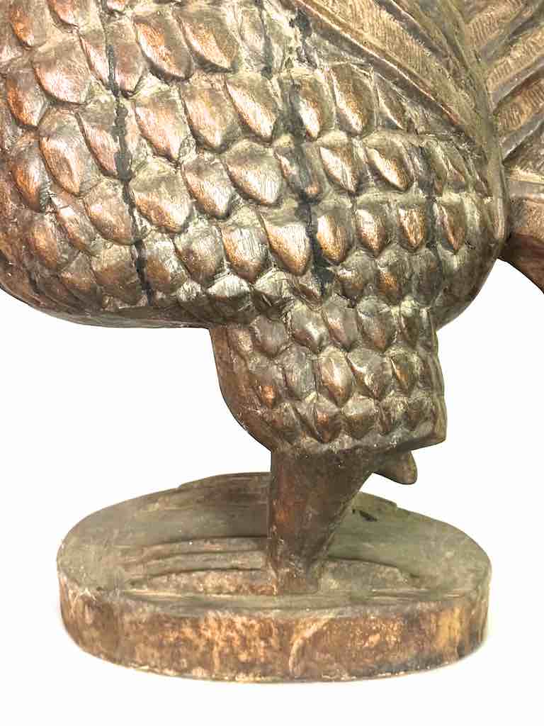 Large Wooden Chicken Figure | Ivory Coast, Africa