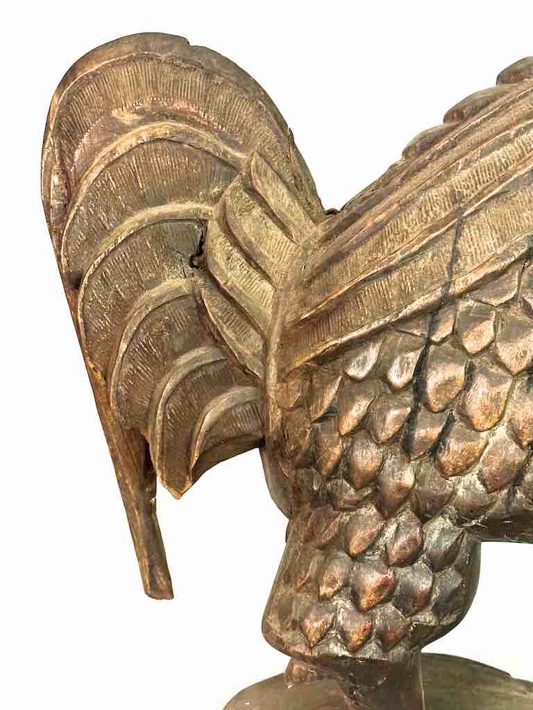 Large Wooden Chicken Figure | Ivory Coast, Africa