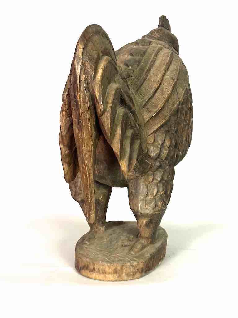 Large Wooden Chicken Figure | Ivory Coast, Africa