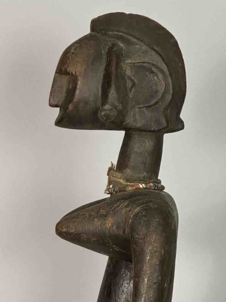 Vintage Standing Bambara Woman Spirit Statue | 28" - Mali