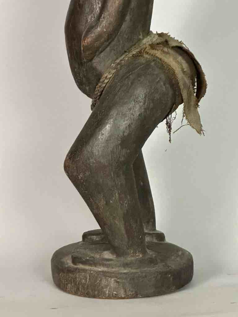 Vintage Standing Bambara Woman Spirit Statue | 28" - Mali