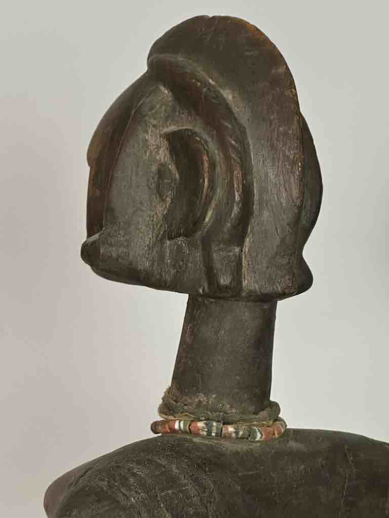 Vintage Standing Bambara Woman Spirit Statue | 28" - Mali