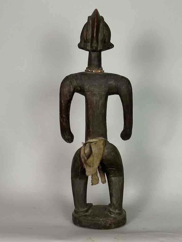 Vintage Standing Bambara Woman Spirit Statue | 28" - Mali