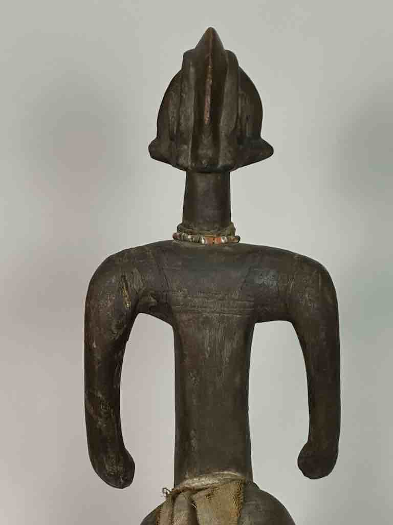 Vintage Standing Bambara Woman Spirit Statue | 28" - Mali