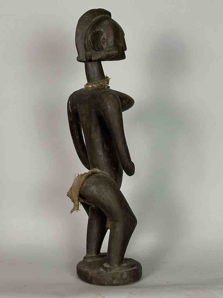 Vintage Standing Bambara Woman Spirit Statue | 28" - Mali