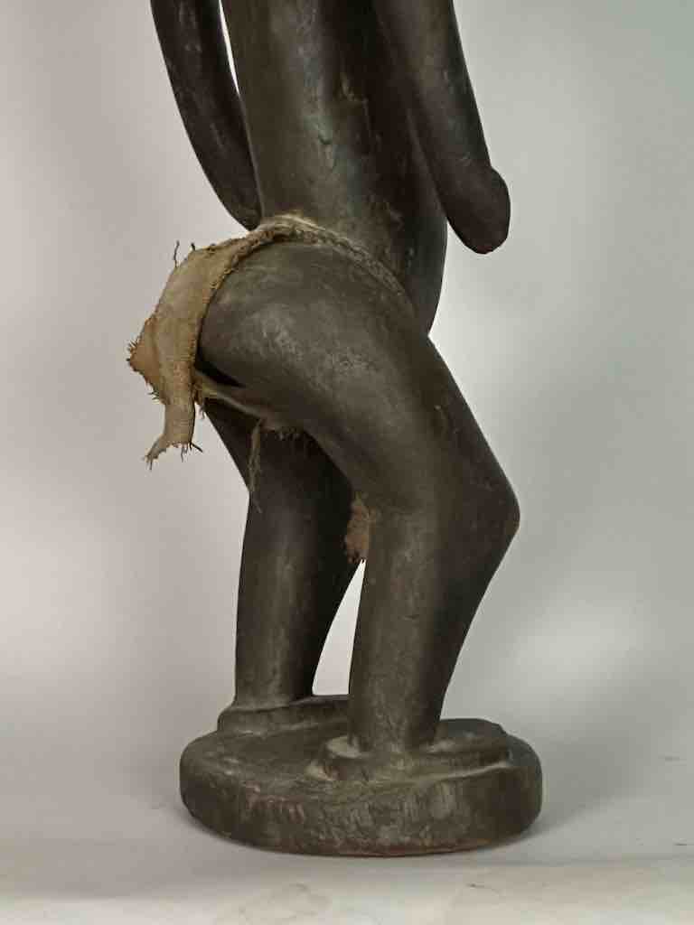 Vintage Standing Bambara Woman Spirit Statue | 28" - Mali