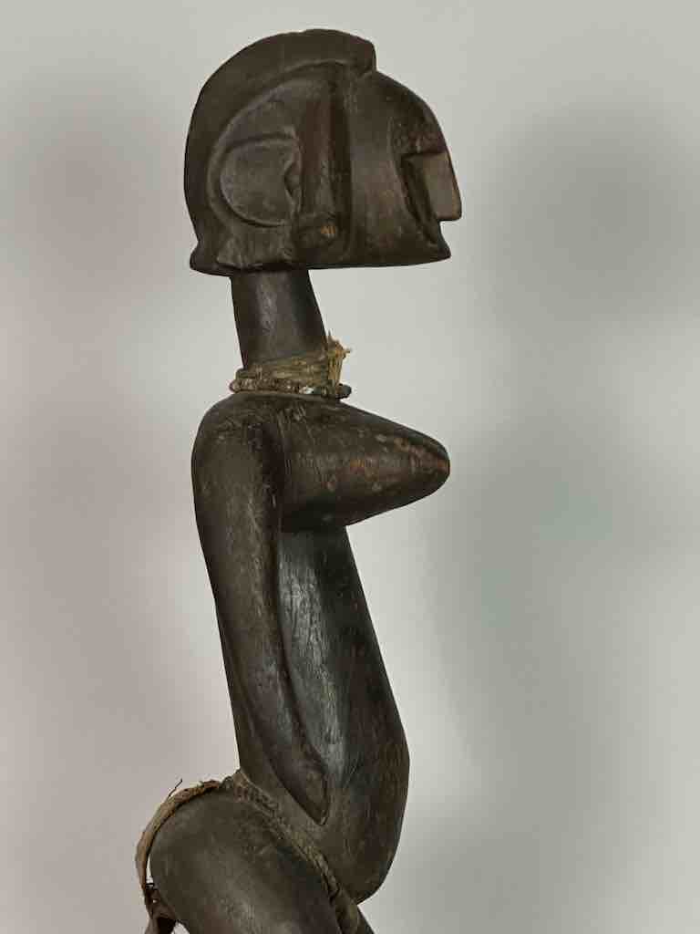 Vintage Standing Bambara Woman Spirit Statue | 28" - Mali