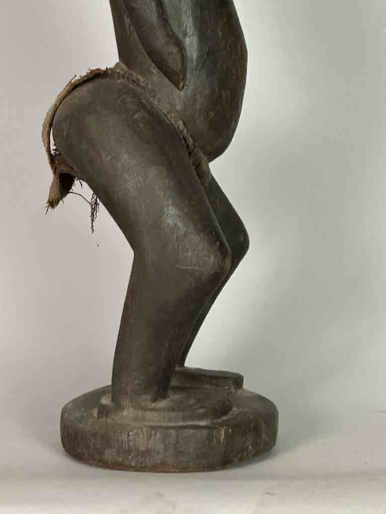 Vintage Standing Bambara Woman Spirit Statue | 28" - Mali